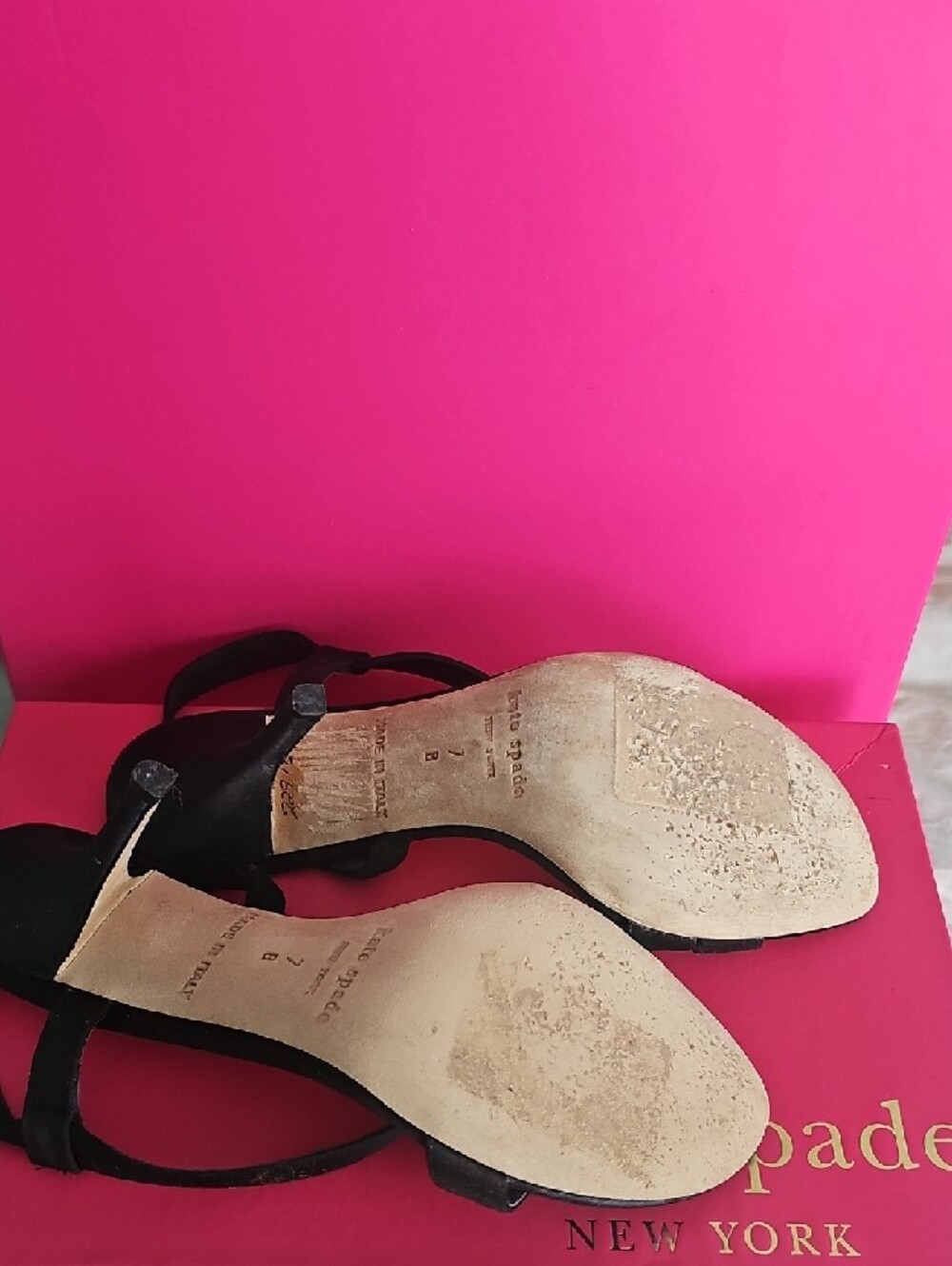 kate spade Black Strappy Slingback Heels - Picture 3 of 3